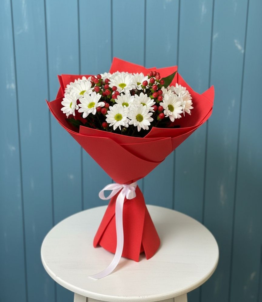 Букет цветов из: Хризантемы в Спасское Тульская область