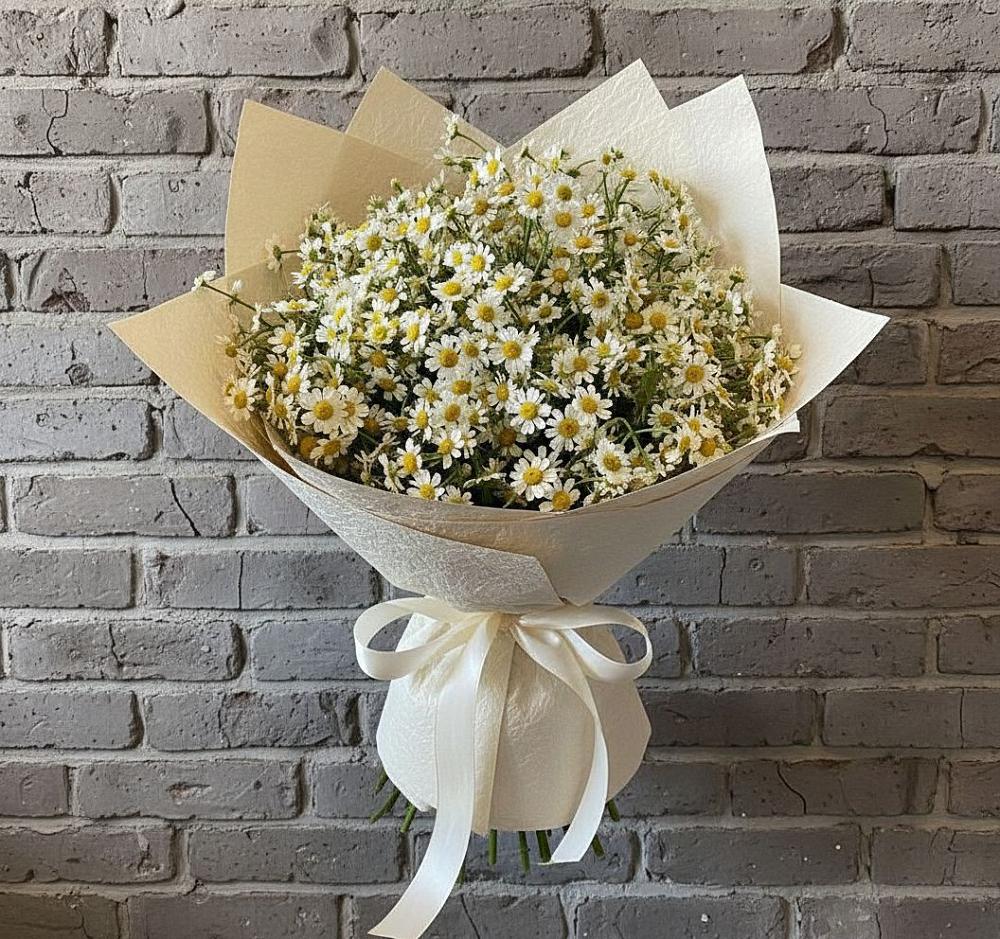 Букет цветов из: Ромашки в Спасское Тульская область