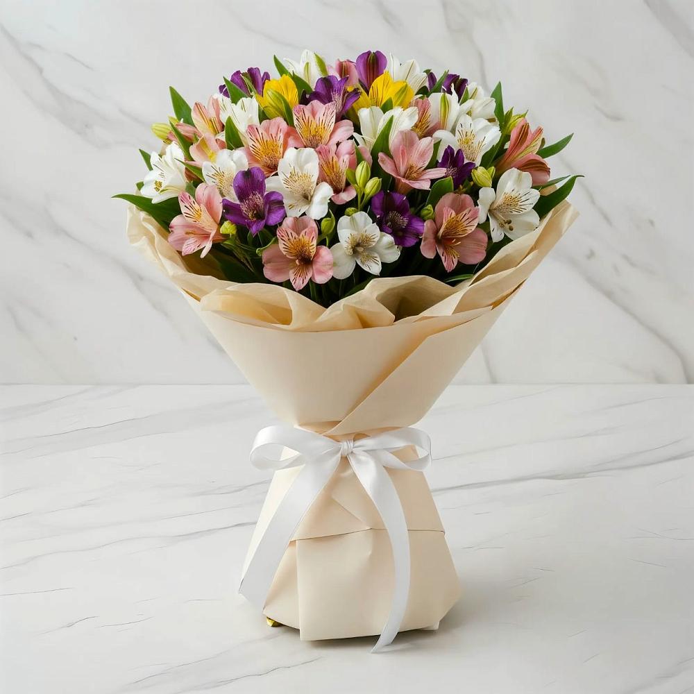 Букет цветов из: Альстромерии в Спасское Тульская область