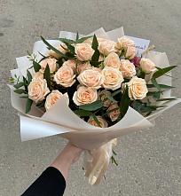 Букет Кремовые розы Латте #REPLACE_PRED# Спасское Тульская область