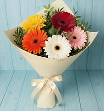 Букет цветов из:  Герберы #REPLACE_PRED# Спасское Тульская область
