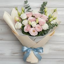 Букет цветов из:  Лизиантусы в Спасское Тульская область