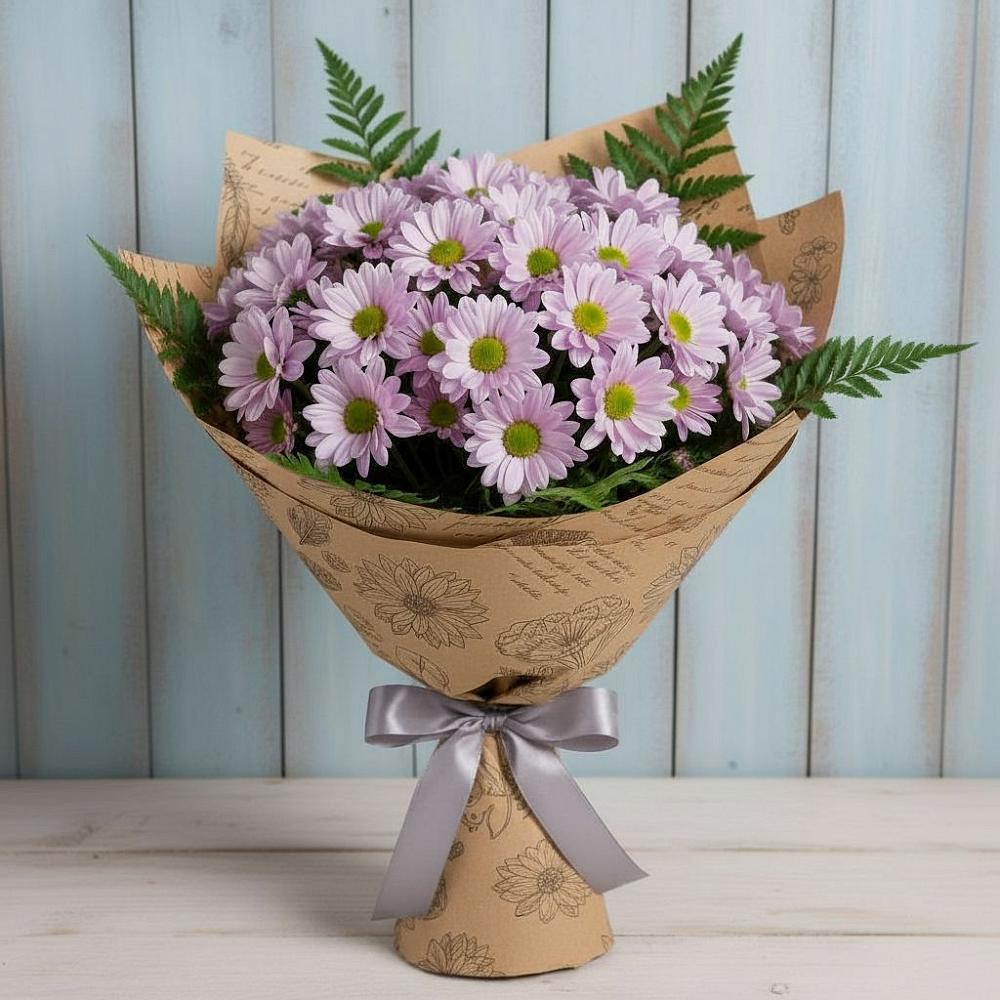 Букет цветов из: Хризантемы в Спасское Тульская область