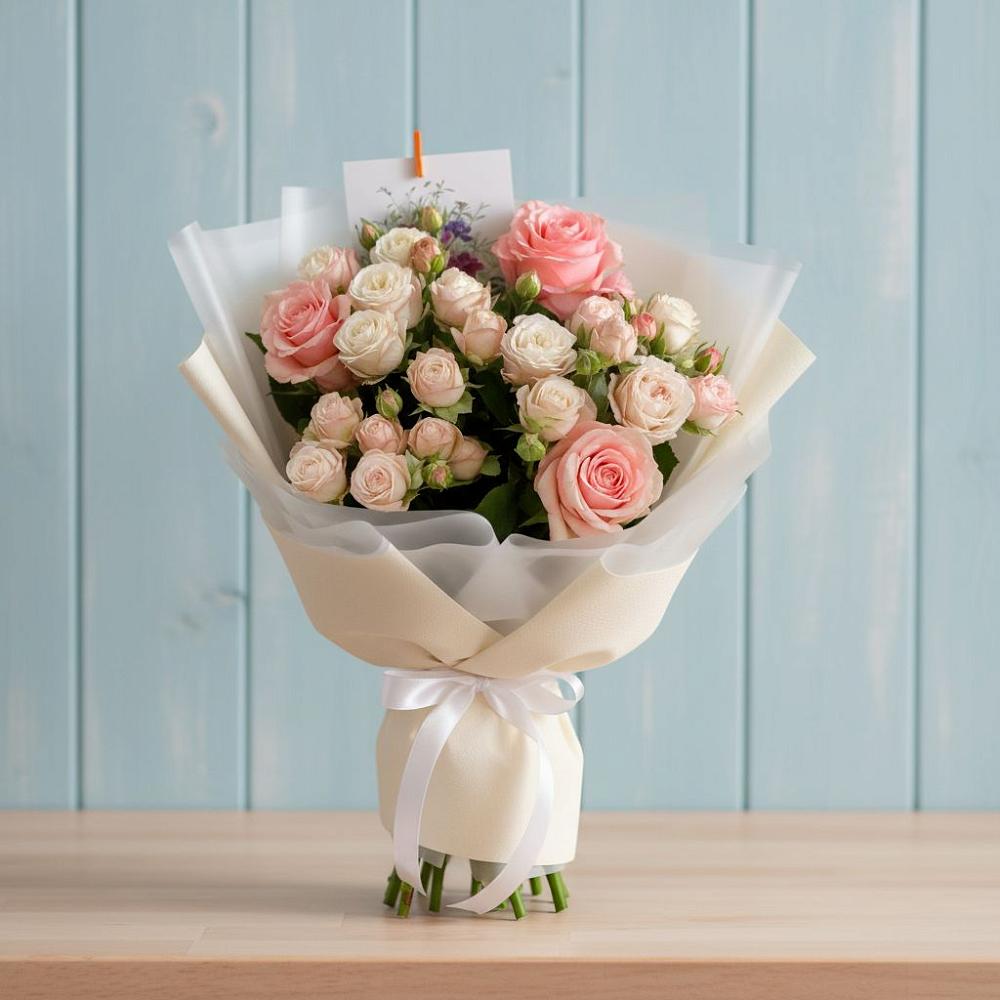 Букет цветов из: Розы в Спасское Тульская область