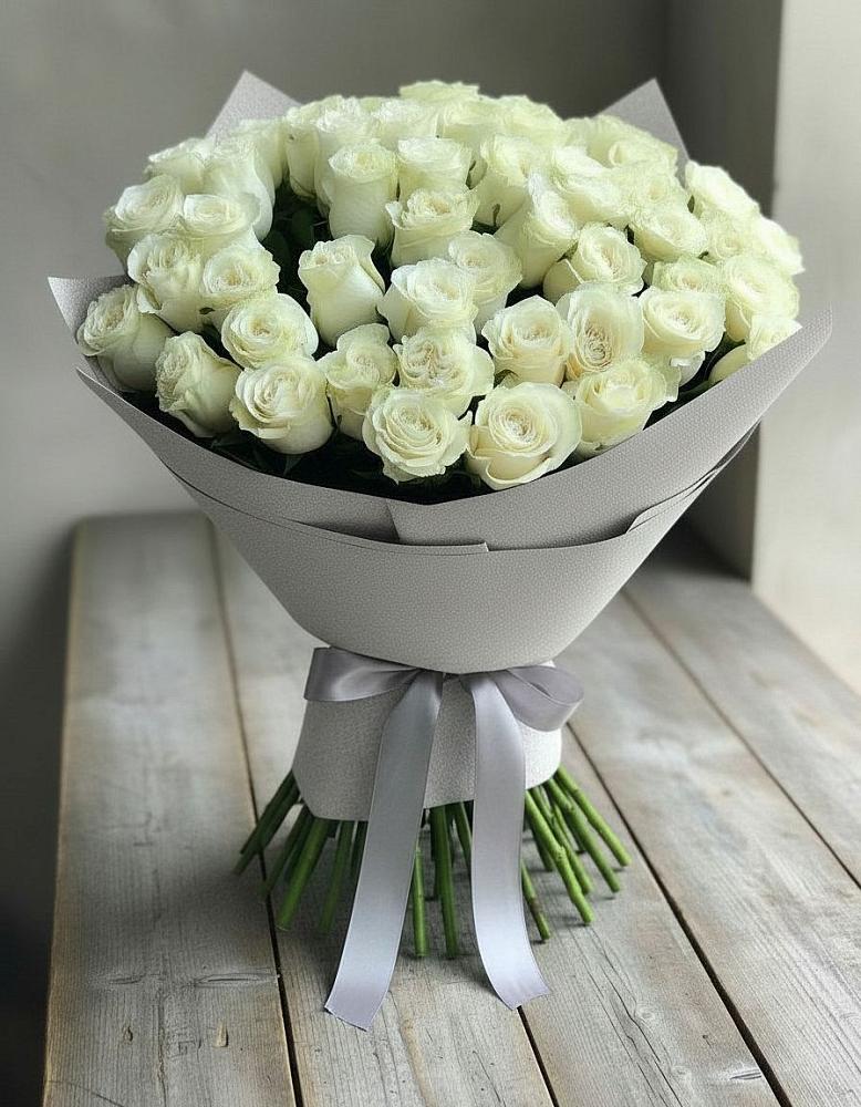 Букет 35 Белых роз в Спасское Тульская область