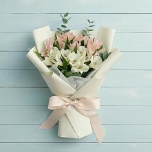 Букет цветов из:  Альстромерии в Спасское Тульская область