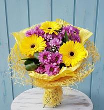 Букет цветов из:  Хризантемы и Герберы в Спасское Тульская область
