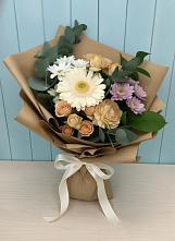 Букет цветов из:  Герберы и Хризантемы в Спасское Тульская область