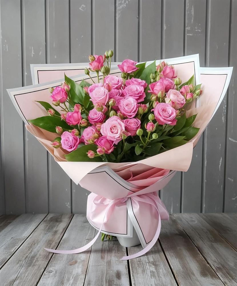 Букет Розовый кустик в Спасское Тульская область