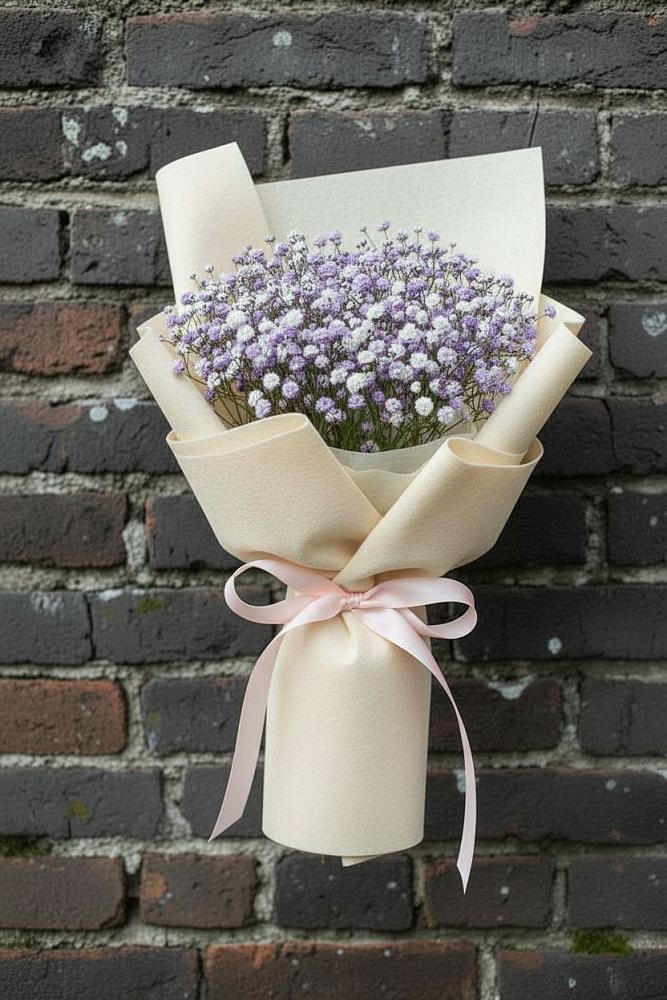 Букет цветов из: Гипсофила в Спасское Тульская область