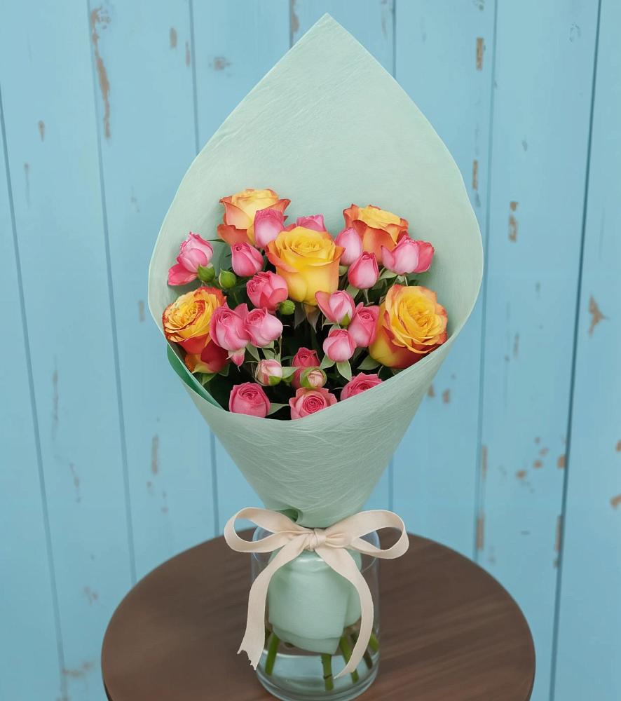 Букет цветов из: Розы в Спасское Тульская область