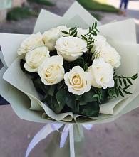 Букет Белые розы Проуд #REPLACE_PRED# Спасское Тульская область