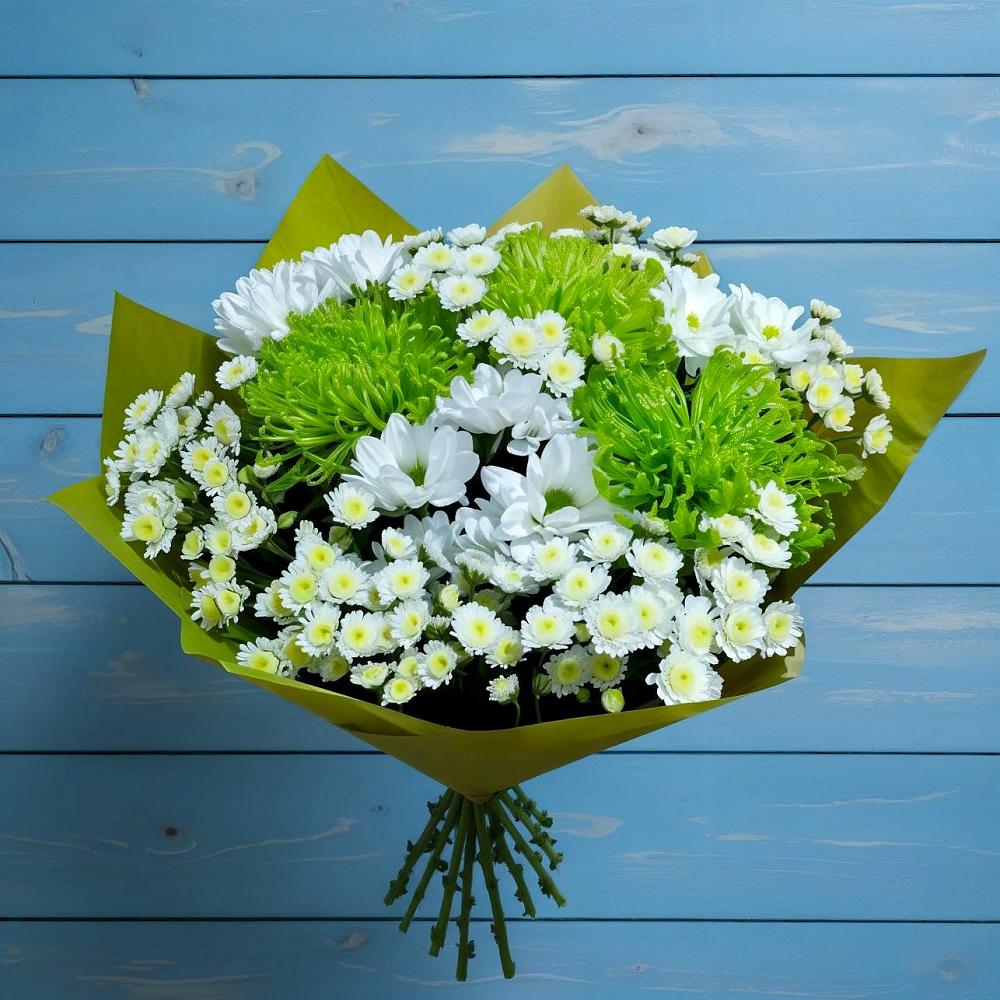 Букет цветов из: Хризантемы в Спасское Тульская область