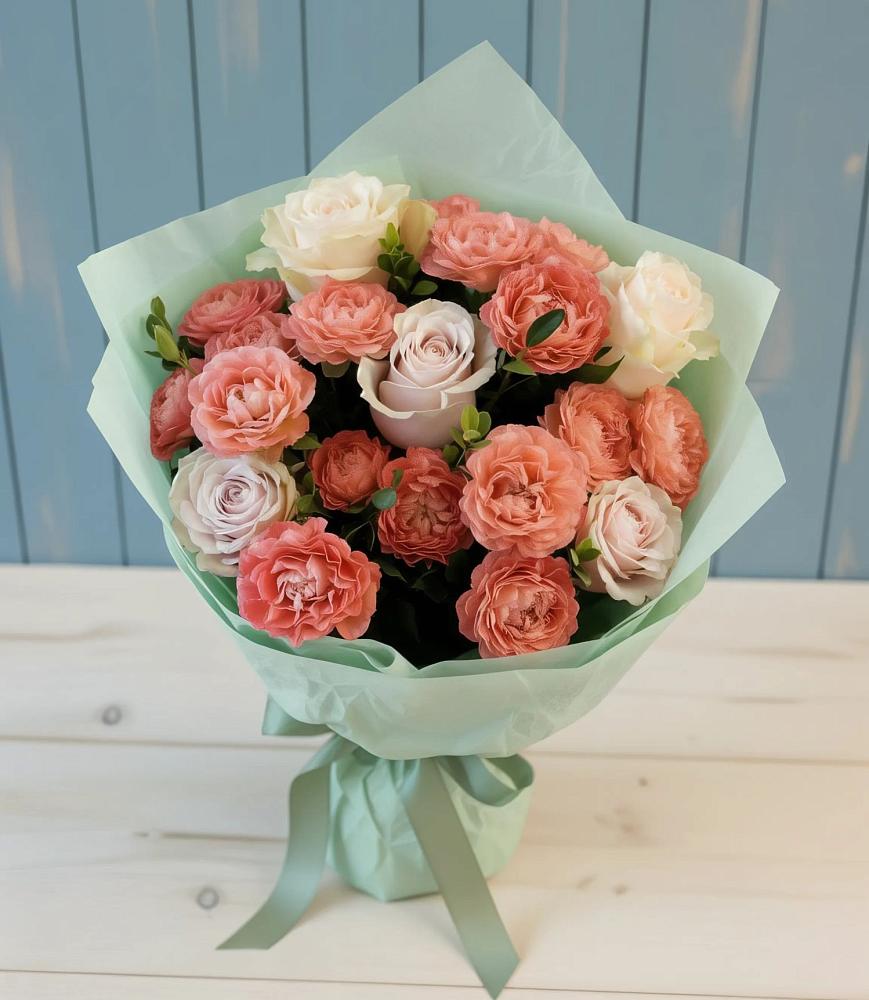 Букет цветов из: Розы в Спасское Тульская область