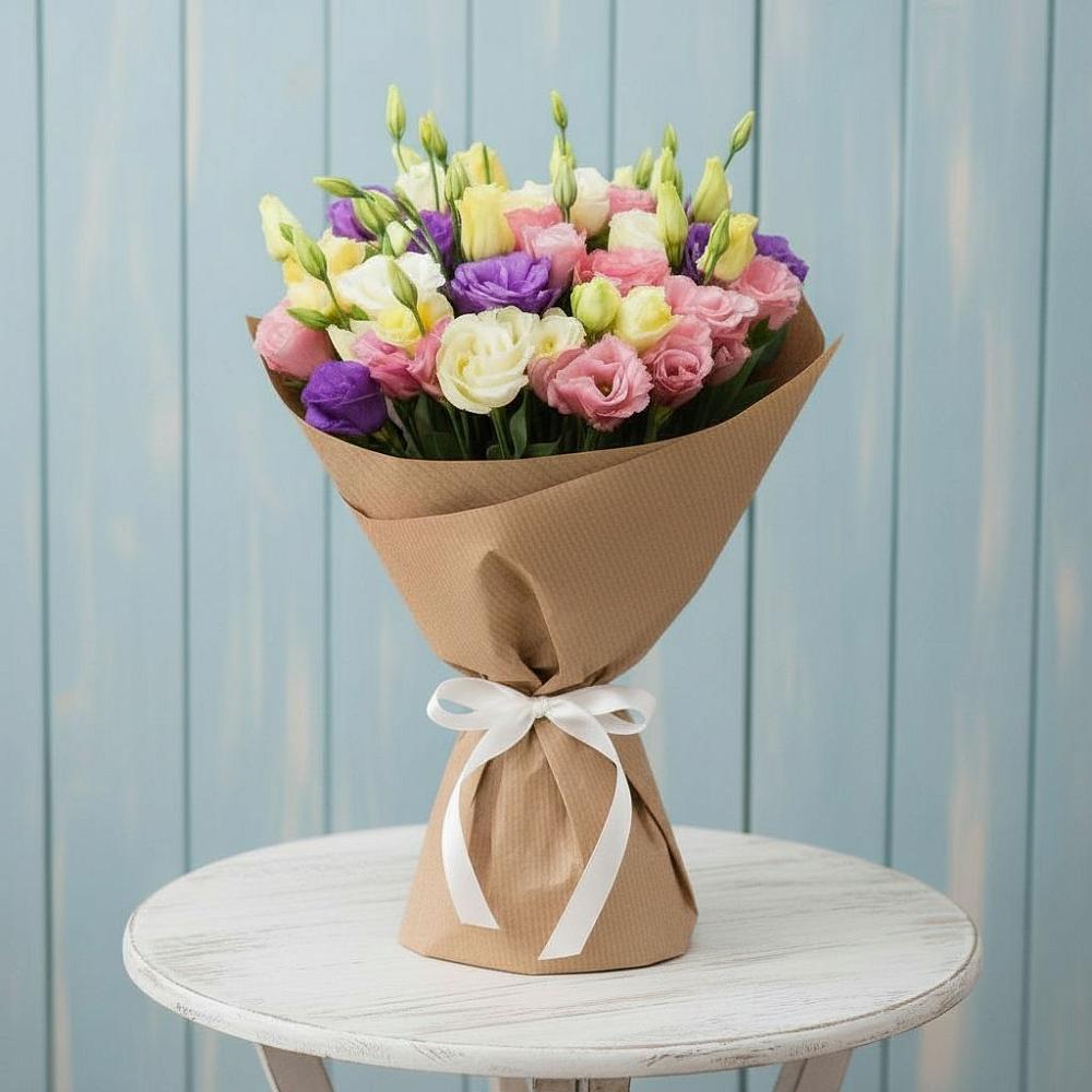 Букет цветов из: Лизиантусы в Спасское Тульская область