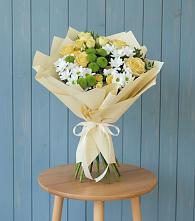 Букет цветов из:  Хризантемы и Розы в Спасское Тульская область