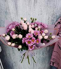 Букет цветов из:  Розы и Хризантемы в Спасское Тульская область