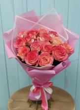 Букет 15 Розовых роз Равель в Спасское Тульская область
